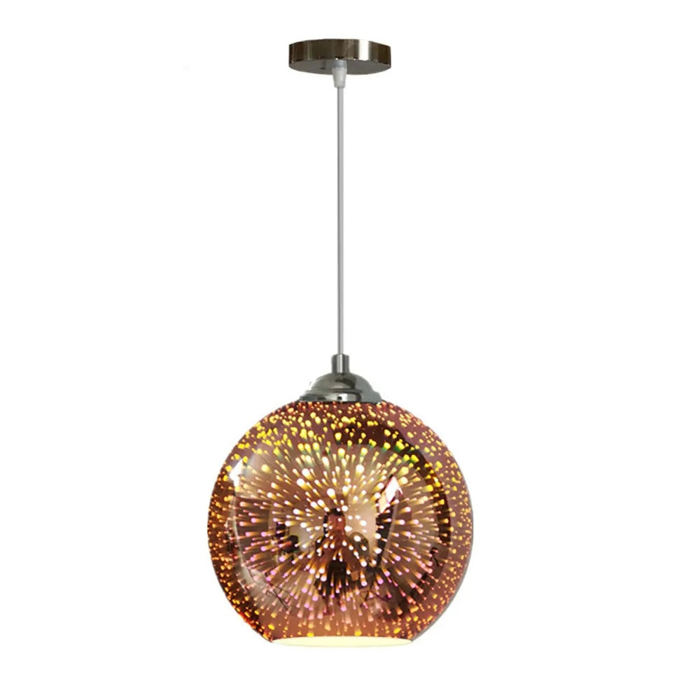 Perforated Glass Pendant Light