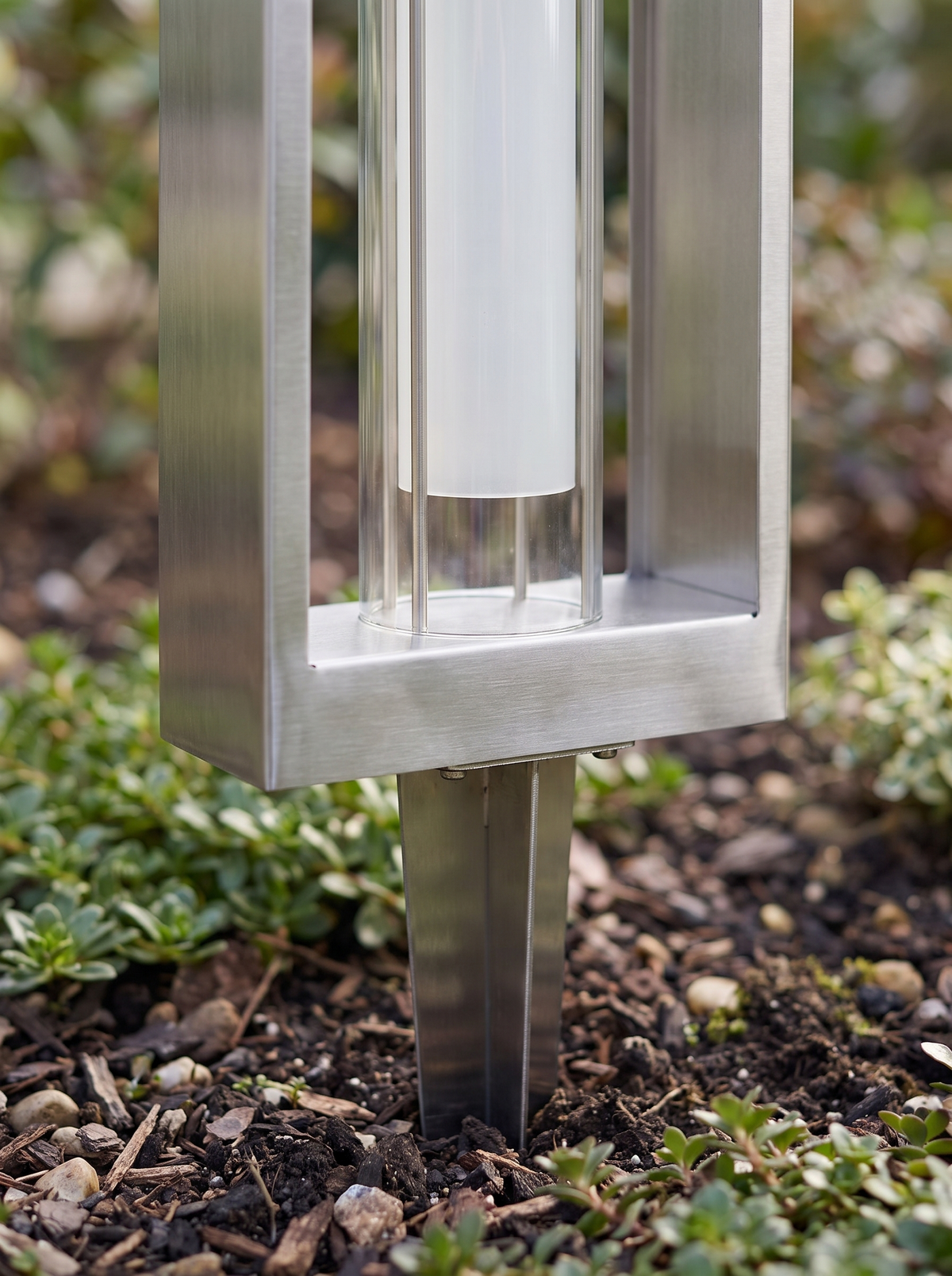 Square Frame Landscape Light close up