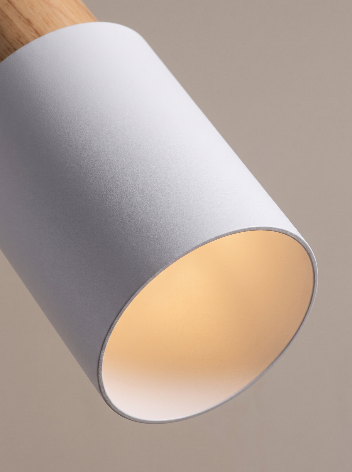 Macaron cylinder pendant close up