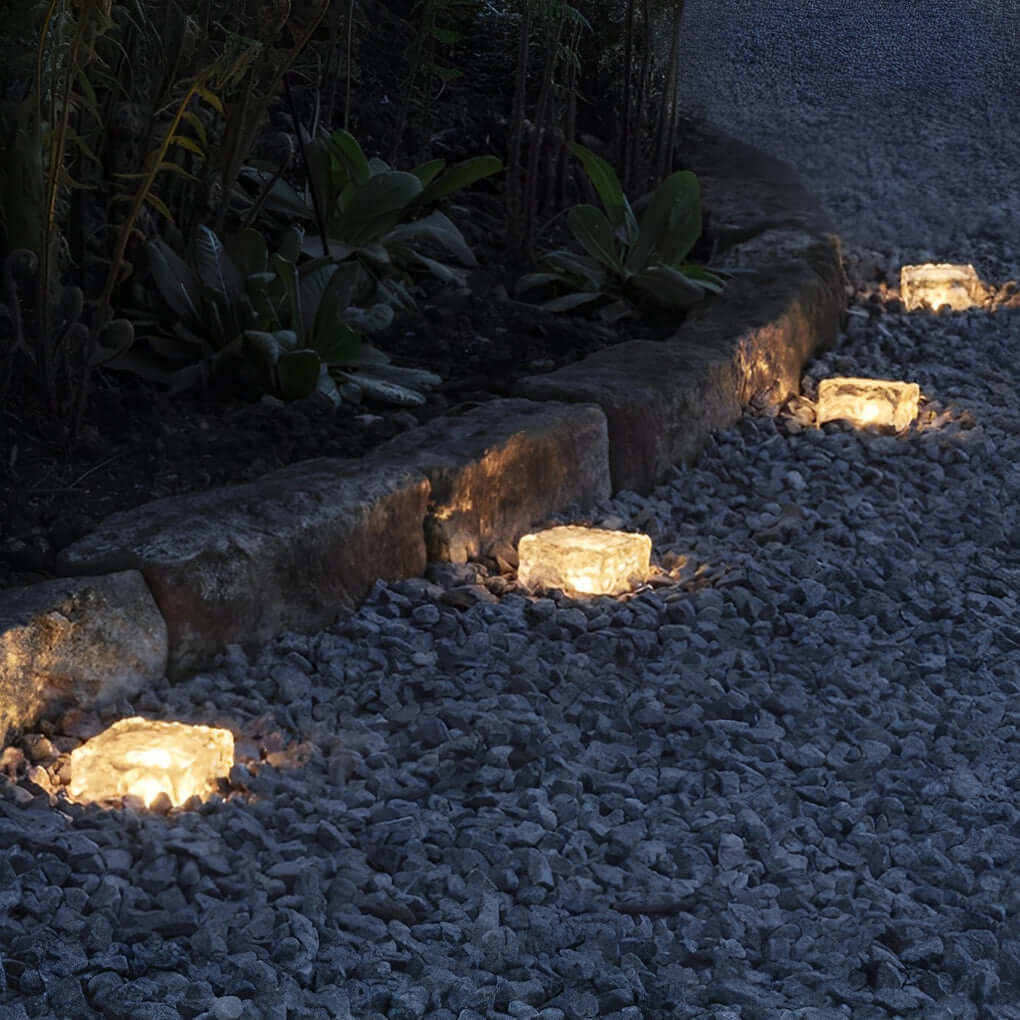 Solar Ice Cube Outdoor Step Lights