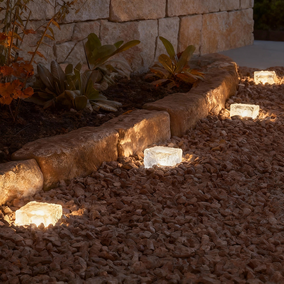 Solar Ice Cube Outdoor Step Lights
