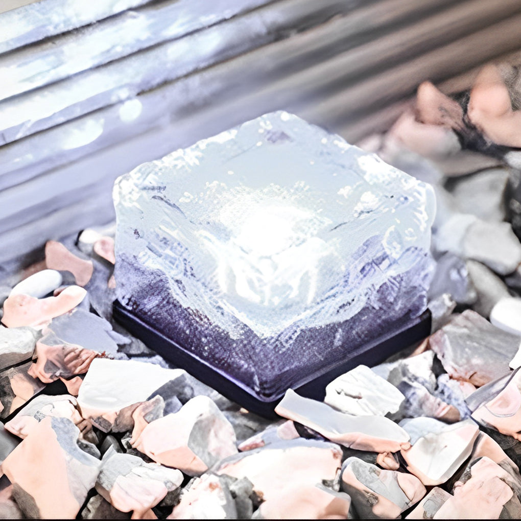 Solar Ice Cube Outdoor Step Lights