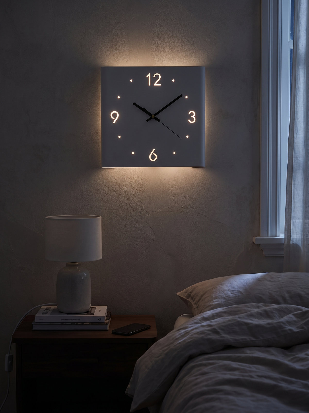 Wall Clock Lamp image with text slot 2