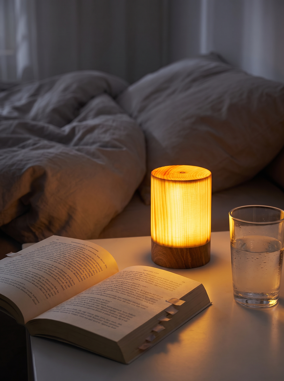 Square Wood Lamp image with text slot 2