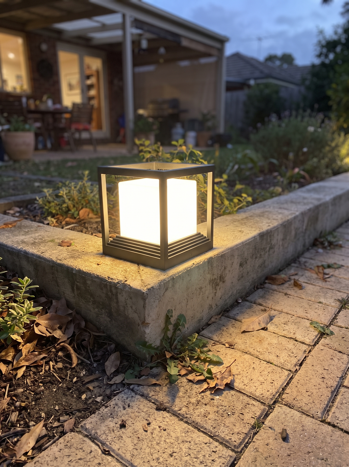 Garden Pedestal Light image with text slot 2