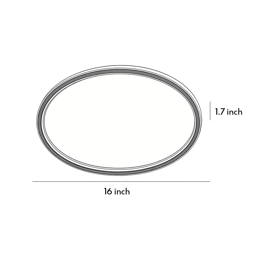 Slim Circle LED Flush Mount Ceiling Light