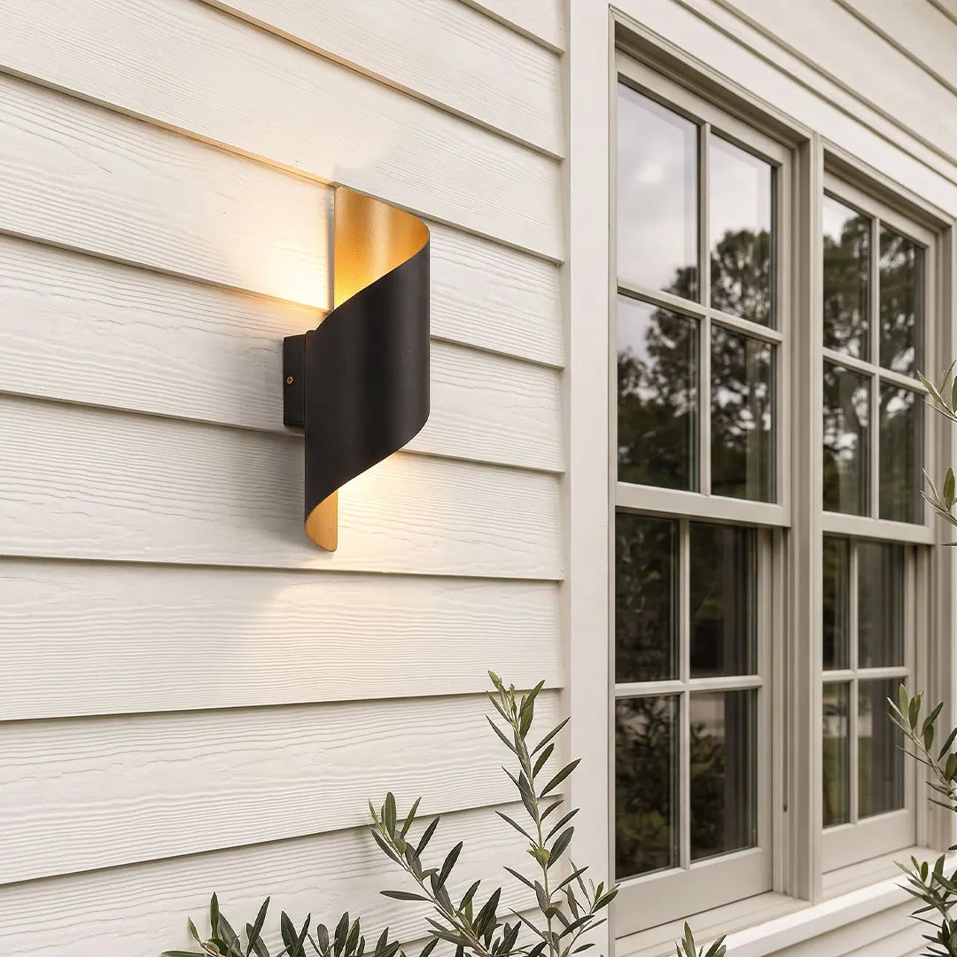 Spiral Dual Sided LED Wall Light