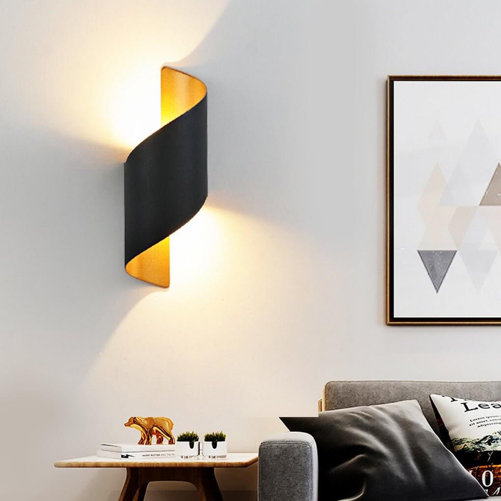 Spiral Dual Sided LED Wall Light