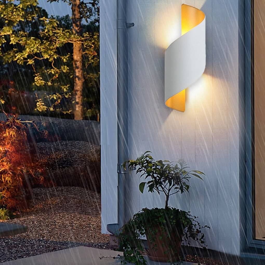 Spiral Dual Sided LED Wall Light