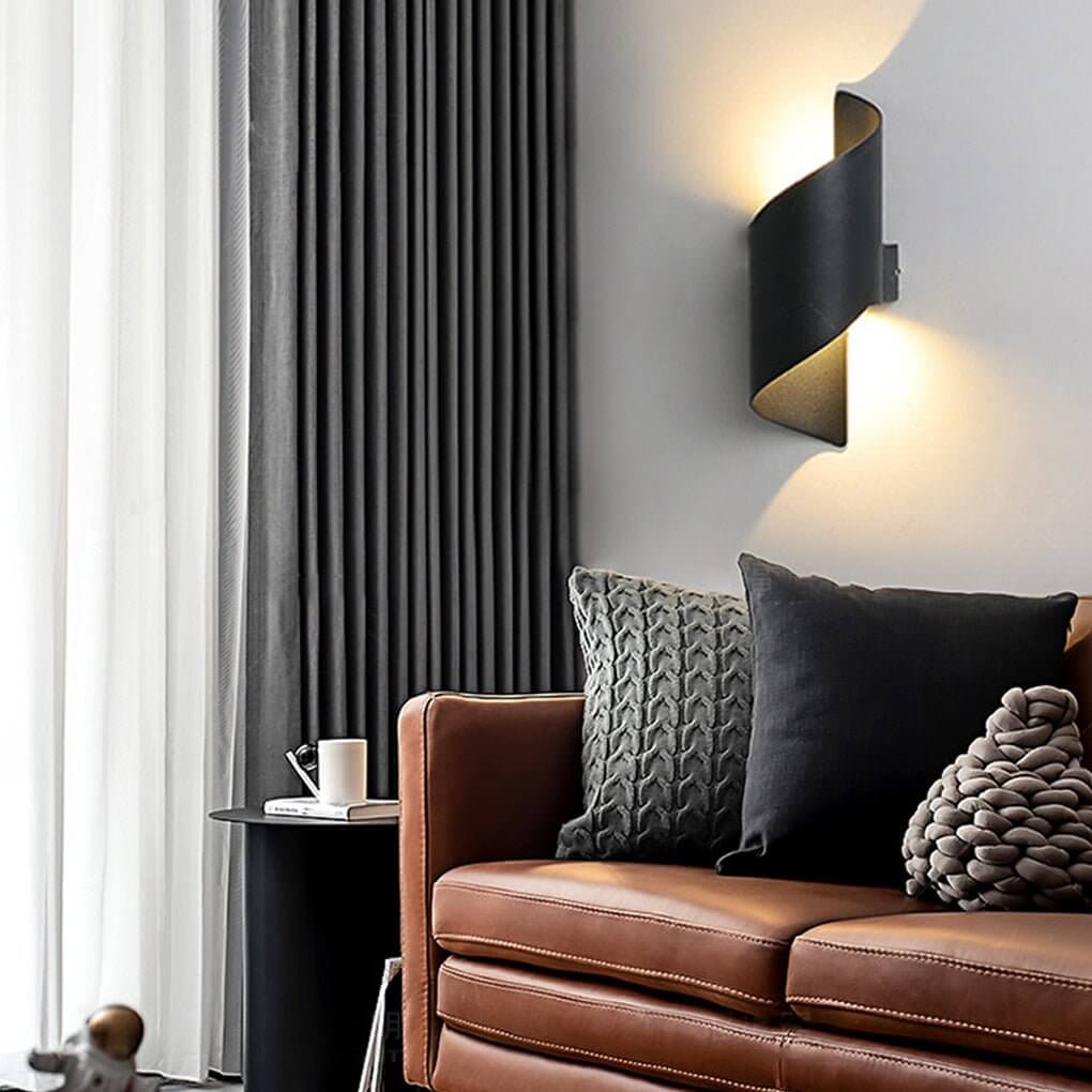 Spiral Dual Sided LED Wall Light