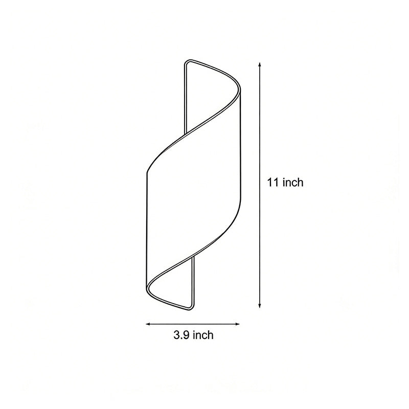 Spiral Dual Sided LED Wall Light