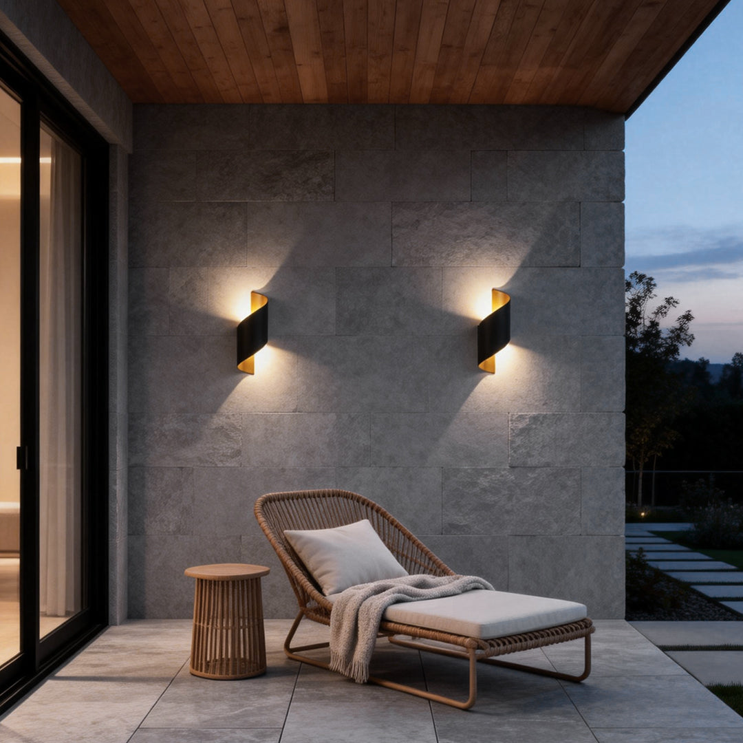 Spiral Dual Sided LED Wall Light