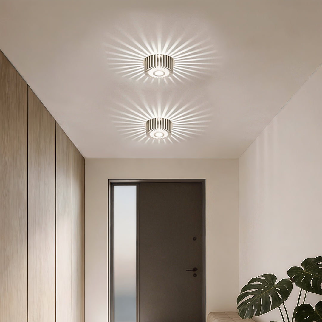 Sunburst LED Flush Mount Ceiling Light