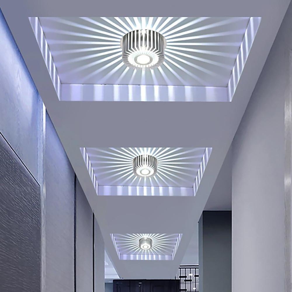 Sunburst LED Flush Mount Ceiling Light