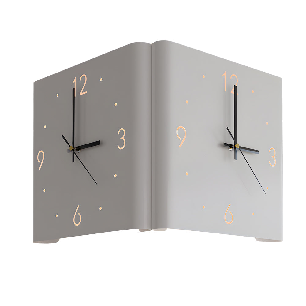 Backlit LED Square Metal Wall Clock