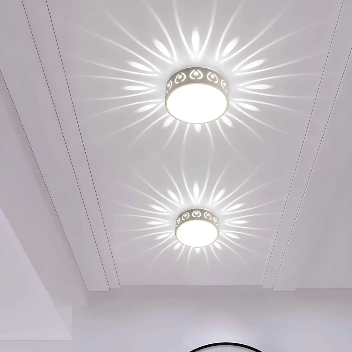 GlowEnchant Crystal Ceiling Lamp