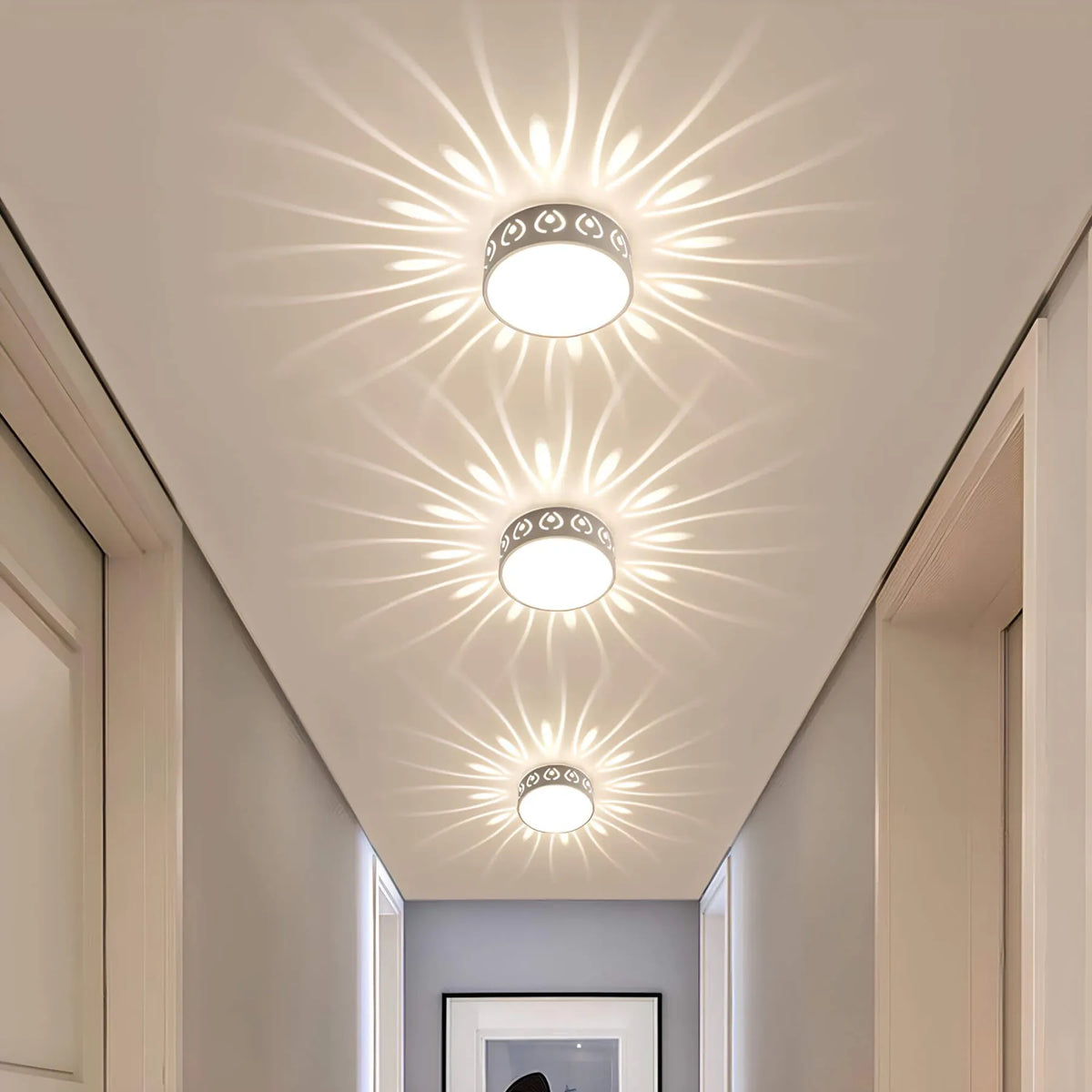 GlowEnchant Crystal Ceiling Lamp