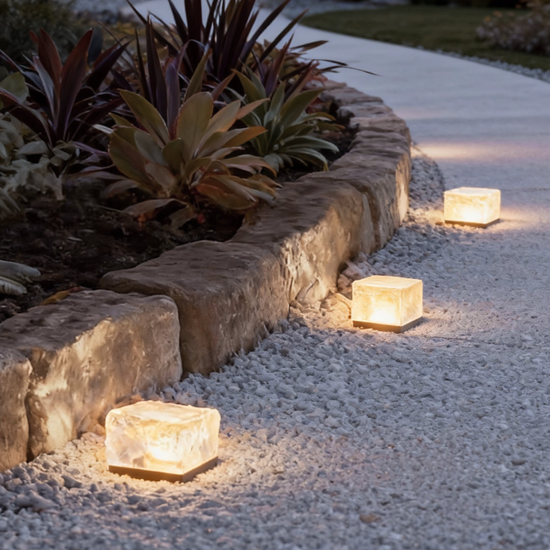 Solar Ice Cube Outdoor Step Lights
