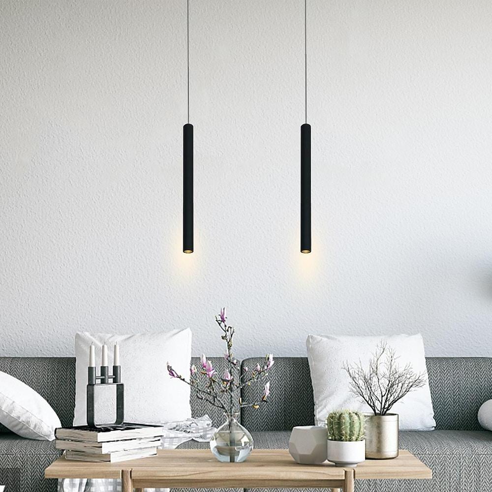 Slim Cylinder LED Pendant Light