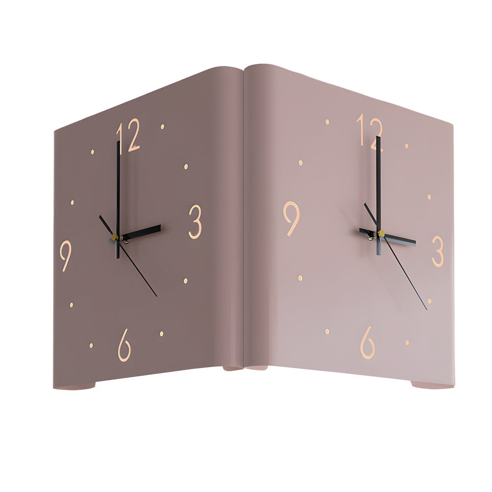 Backlit LED Square Metal Wall Clock