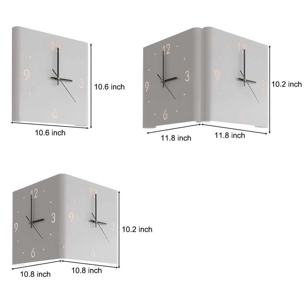 Backlit LED Square Metal Wall Clock
