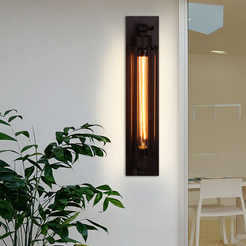 Vintage Industrial Iron Wall Sconce