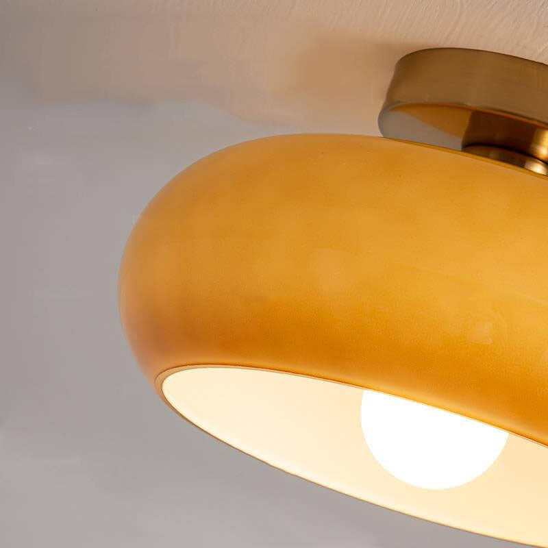 Rue Retro Glass Dome Ceiling Light