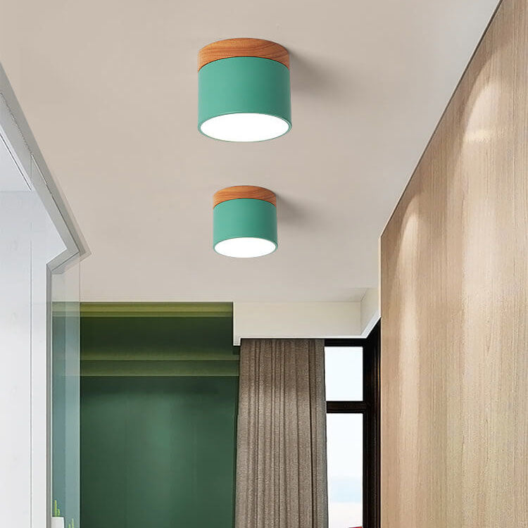 Tove Mini Wood Ring Flush Mount Light