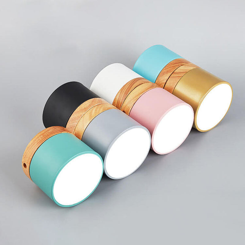 Tove Mini Wood Ring Flush Mount Light