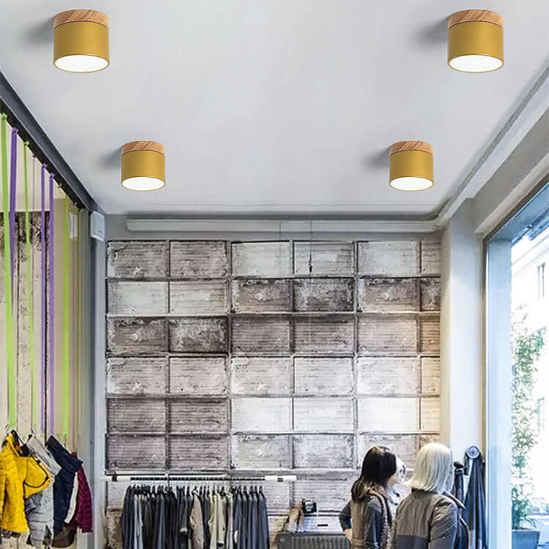 Tove Mini Wood Ring Flush Mount Light