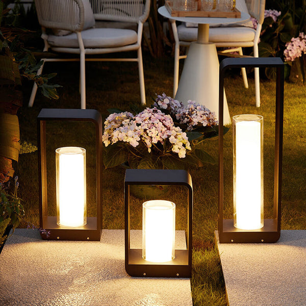 Solar Path Lights Stainless Steel Square | Waterproof Garden Light, Tri Color Remote
