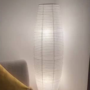 Japanese Rice Paper Floor Lamp 54 in | Nordic Column Standing Lantern Light