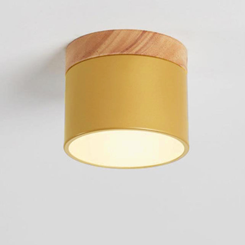 Tove Mini Wood Ring Flush Mount Light