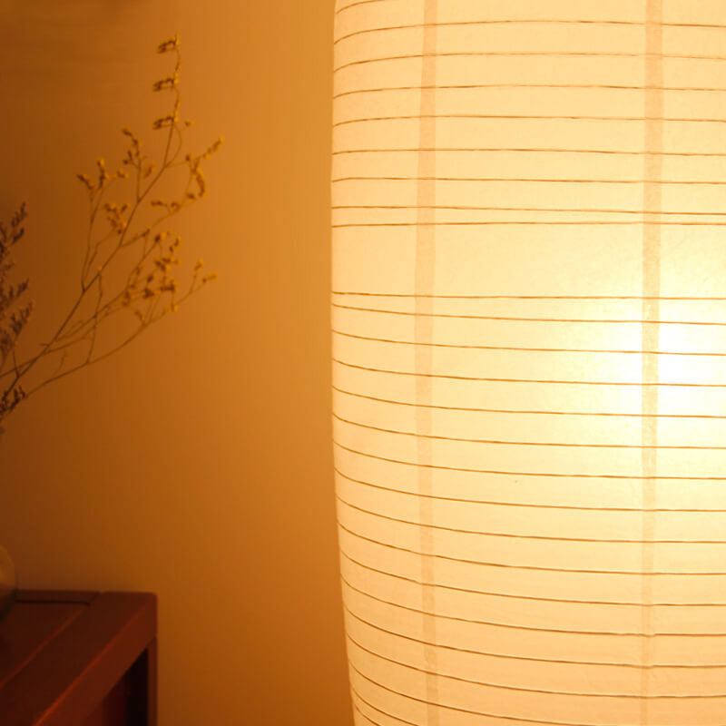 Japanese Rice Paper Floor Lamp 54 in | Nordic Column Standing Lantern Light