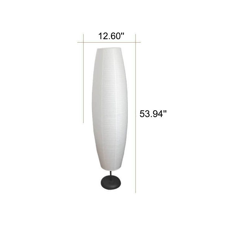 Japanese Rice Paper Floor Lamp 54 in | Nordic Column Standing Lantern Light