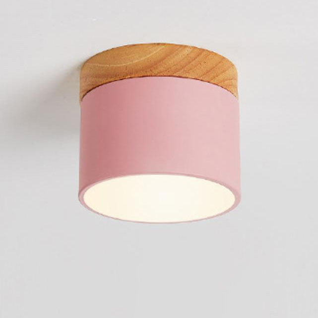 Tove Mini Wood Ring Flush Mount Light