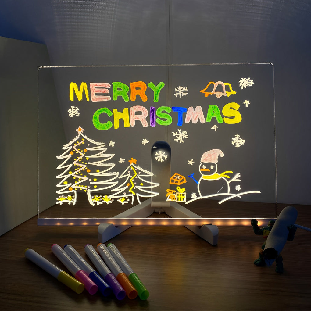 LED Acrylic Message Board Table Lamp