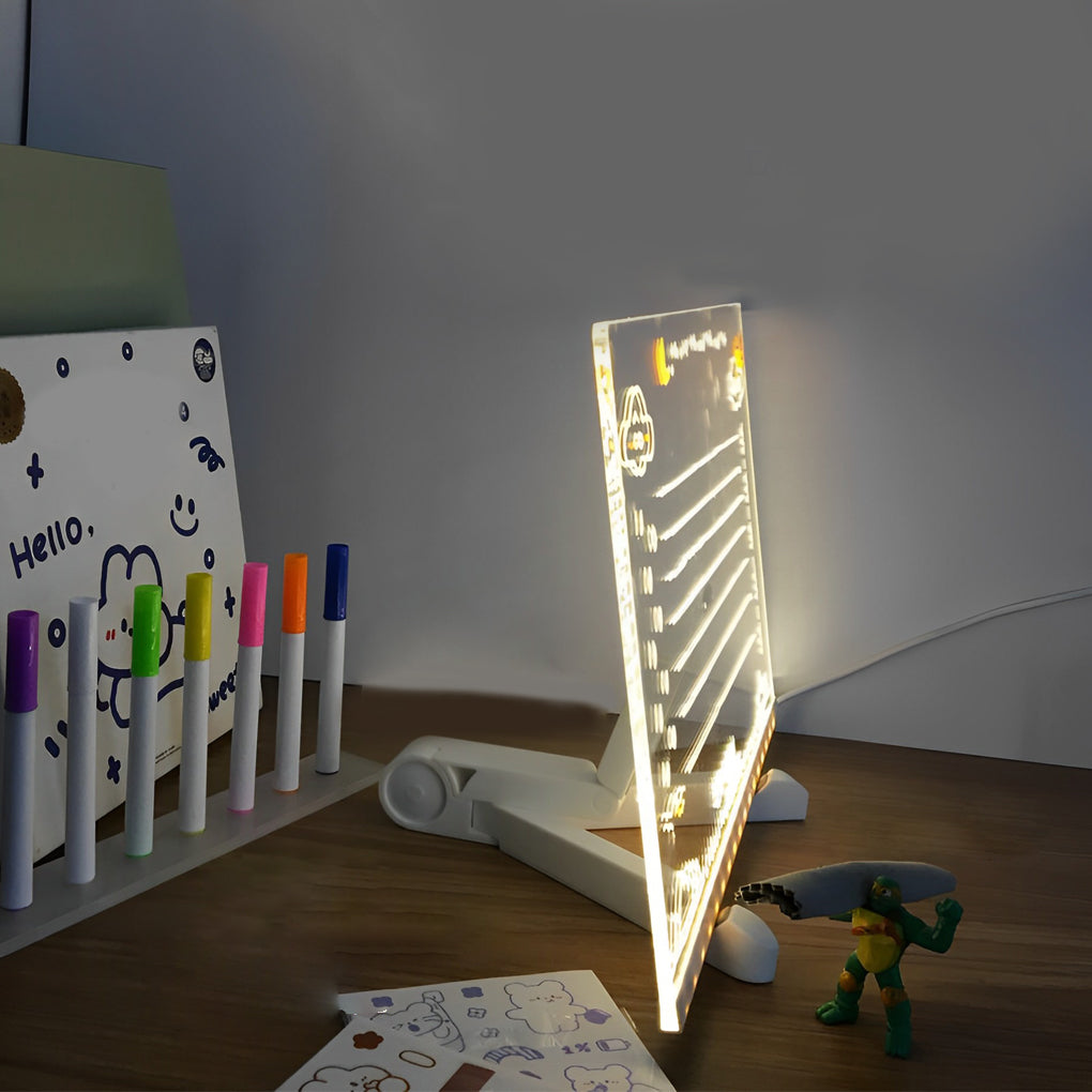 LED Acrylic Message Board Table Lamp