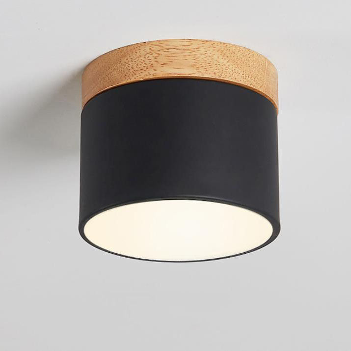Tove Mini Wood Ring Flush Mount Light