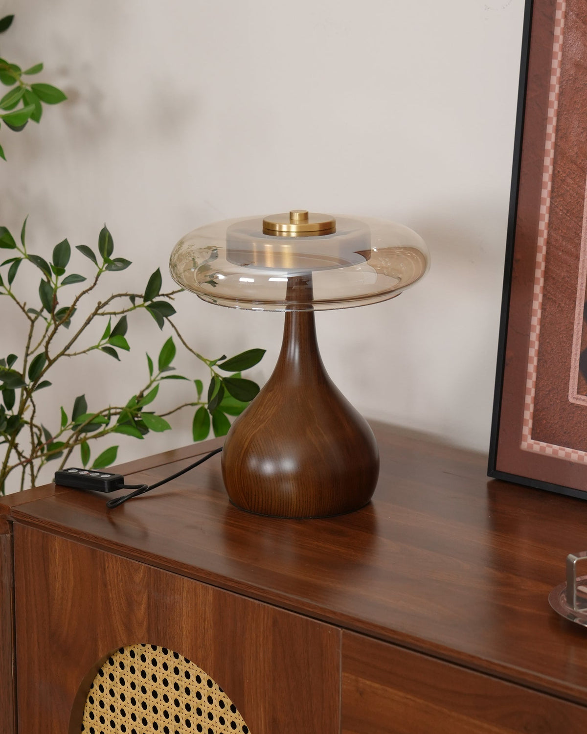Veyra Modern Glass LED Table Lamp