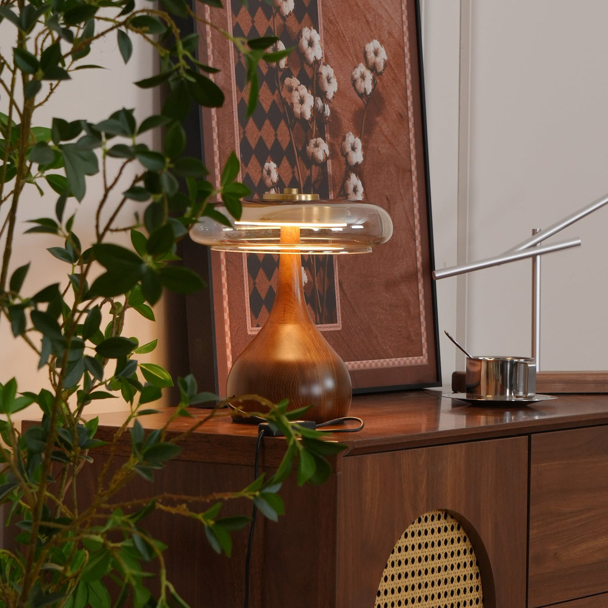 Veyra Modern Glass LED Table Lamp