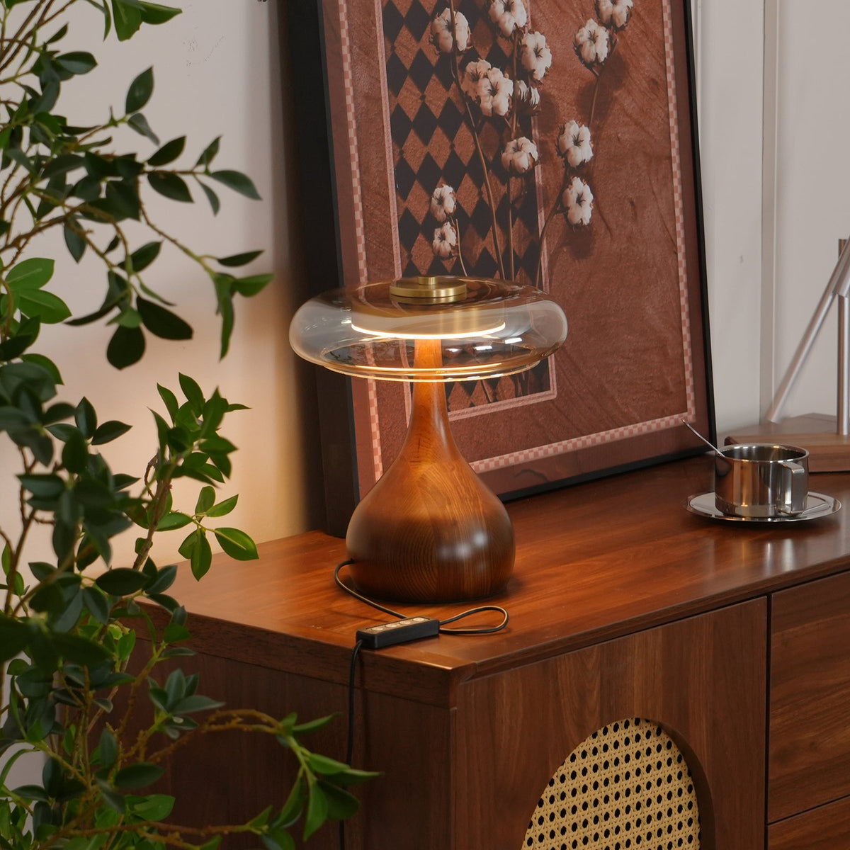 Veyra Modern Glass LED Table Lamp