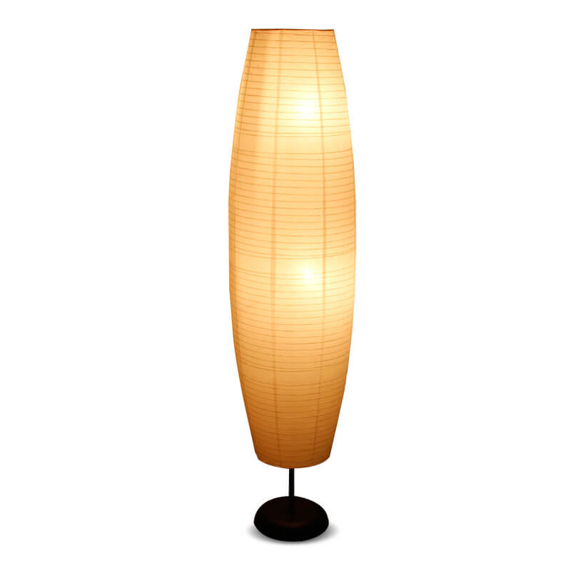 Japanese Rice Paper Floor Lamp 54 in | Nordic Column Standing Lantern Light