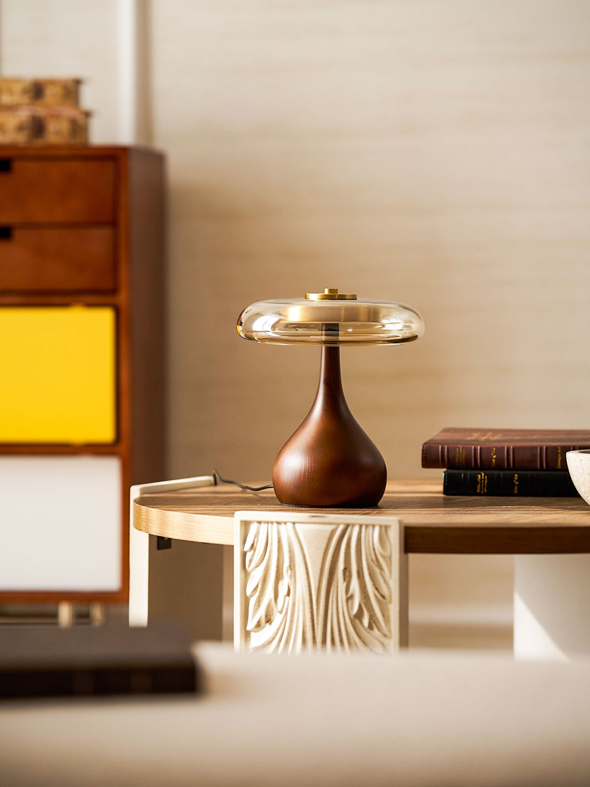Veyra Modern Glass LED Table Lamp