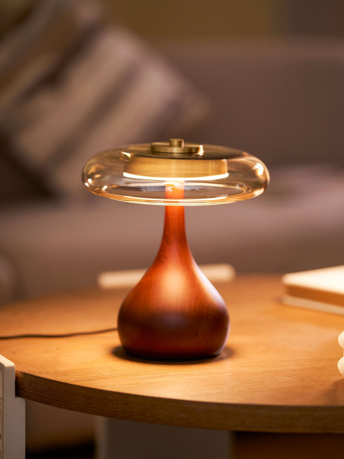 Veyra Modern Glass LED Table Lamp