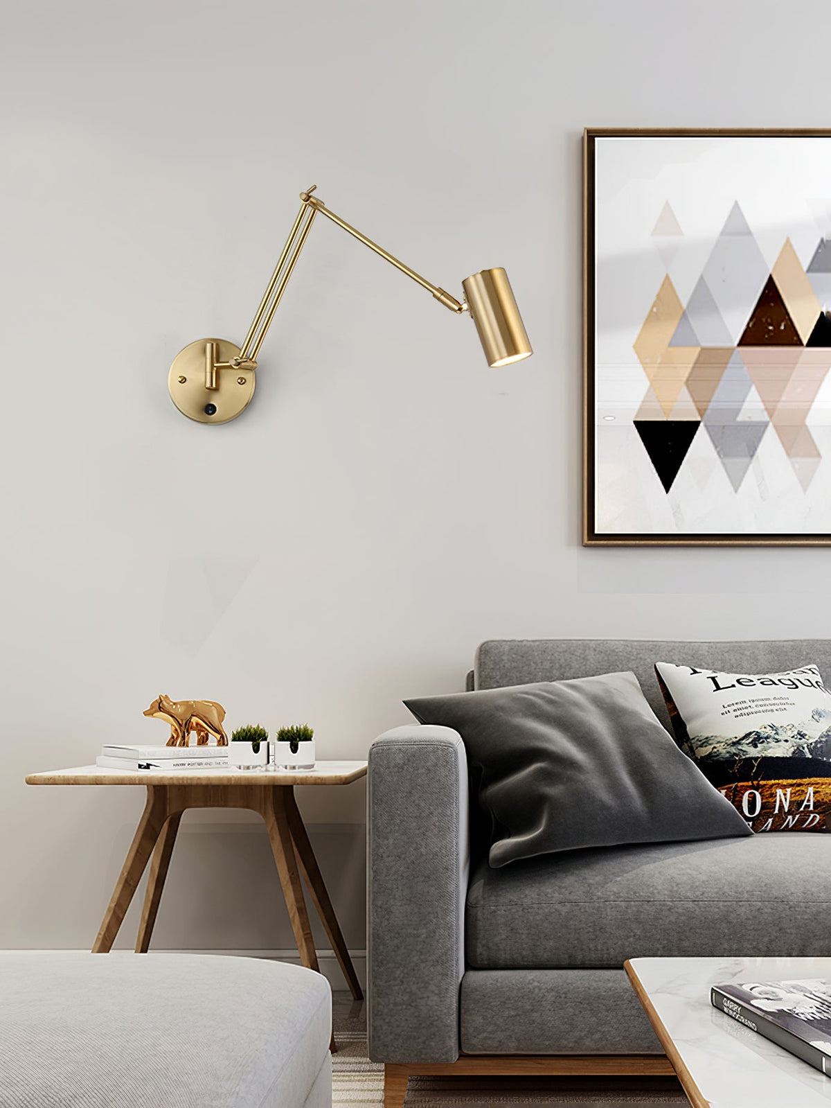 Swing Arm Industrial Wall Sconce