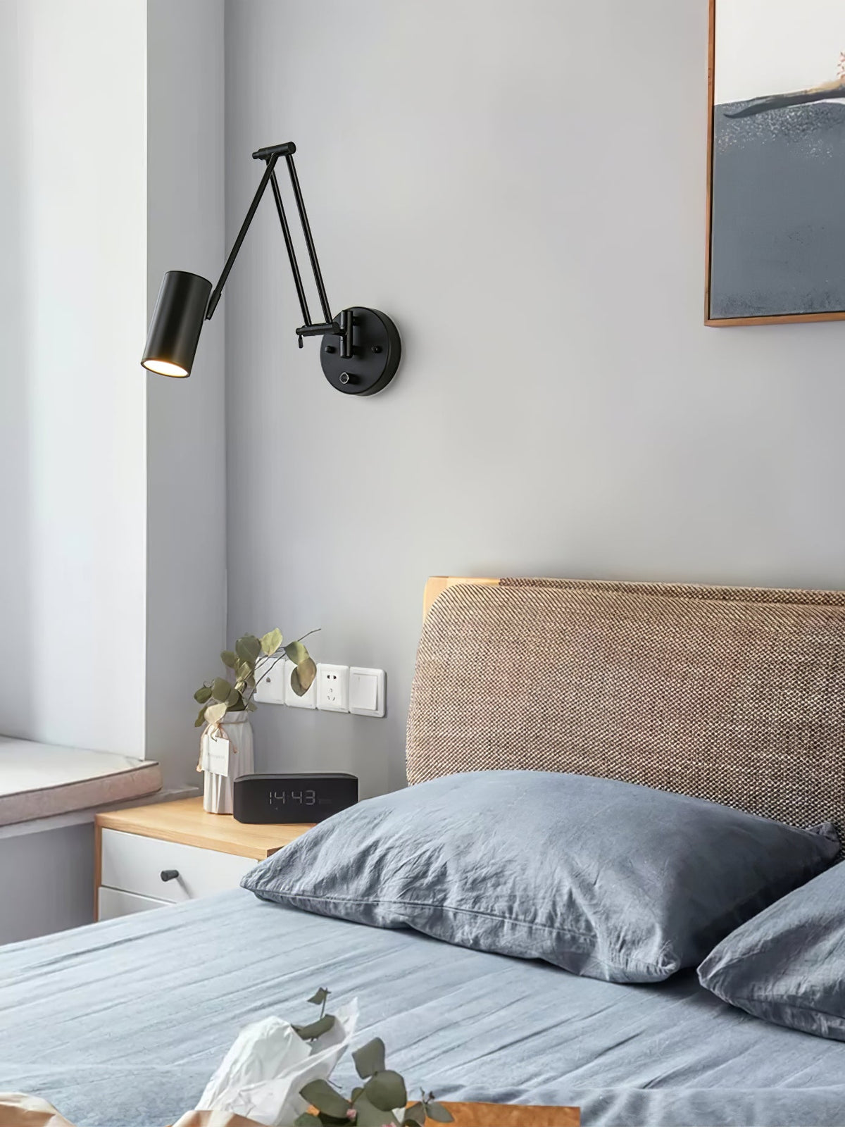 Swing Arm Industrial Wall Sconce