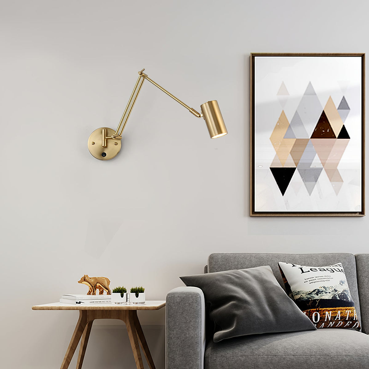 Swing Arm Industrial Wall Sconce