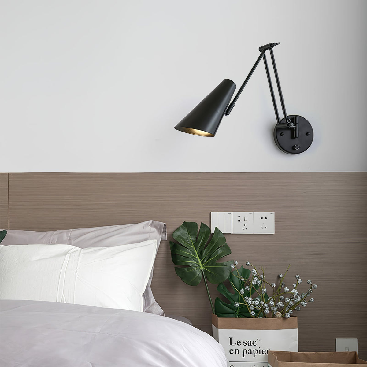 Swing Arm Industrial Wall Sconce