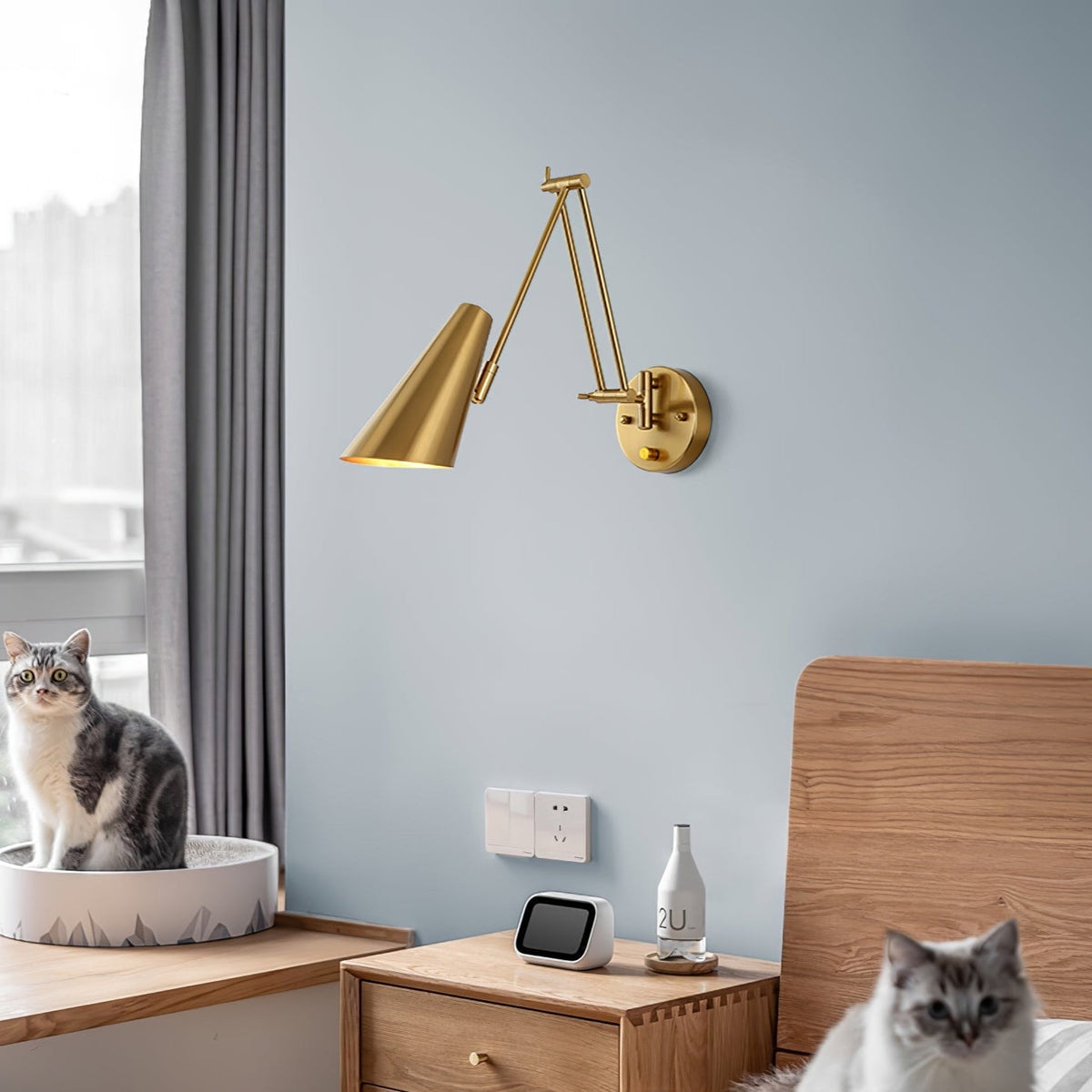 Swing Arm Industrial Wall Sconce